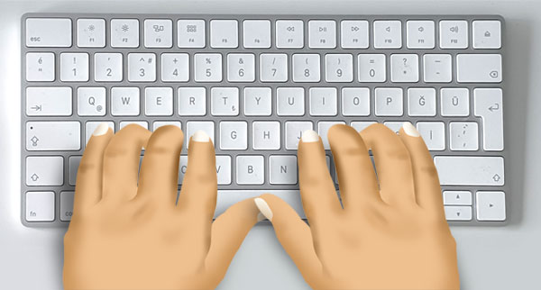 10 fingers typing and it's uses