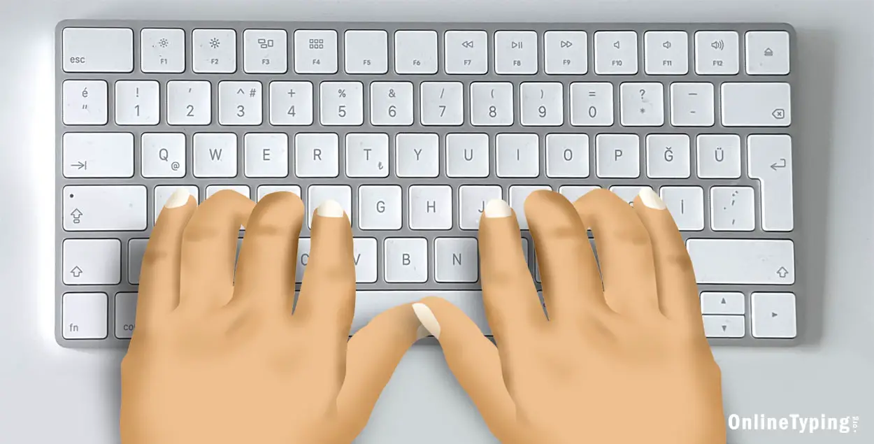 typing finger image