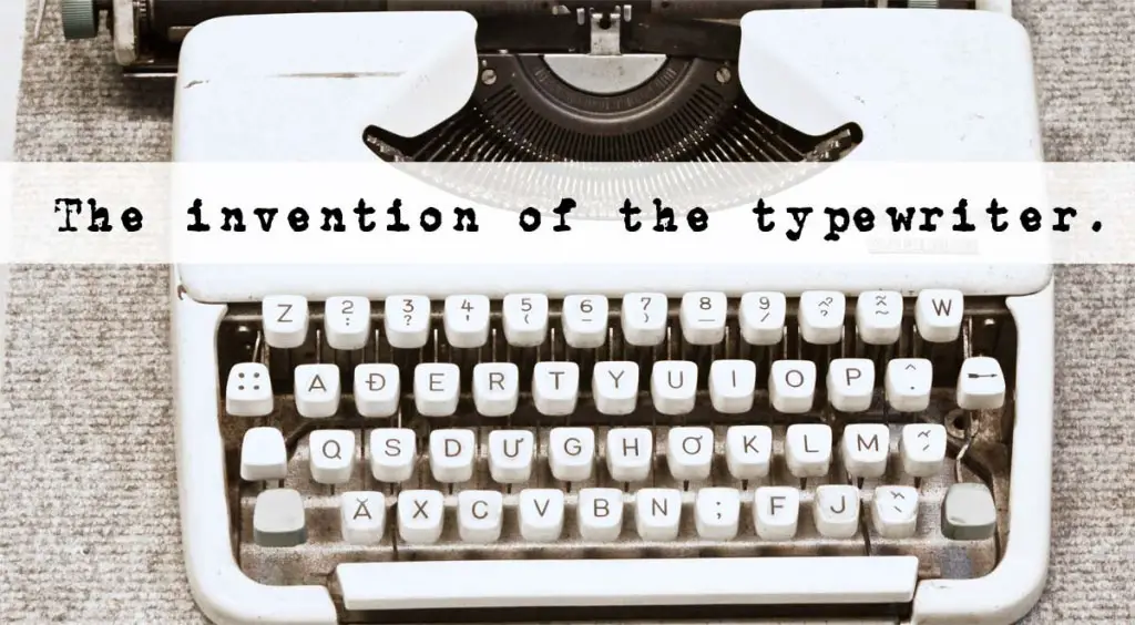 who invented typewriter keyboard