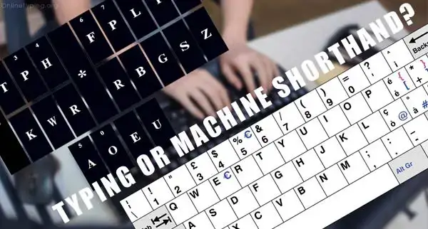 typing or machine shorthand