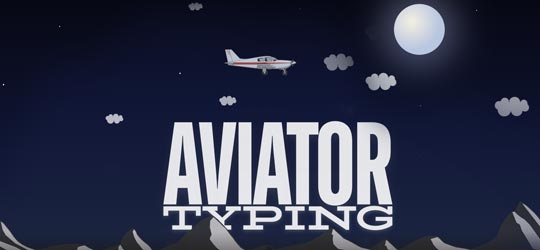 Aviator typing game