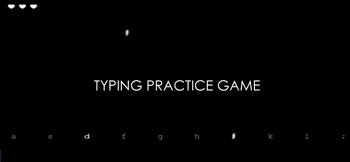 Typing practice game