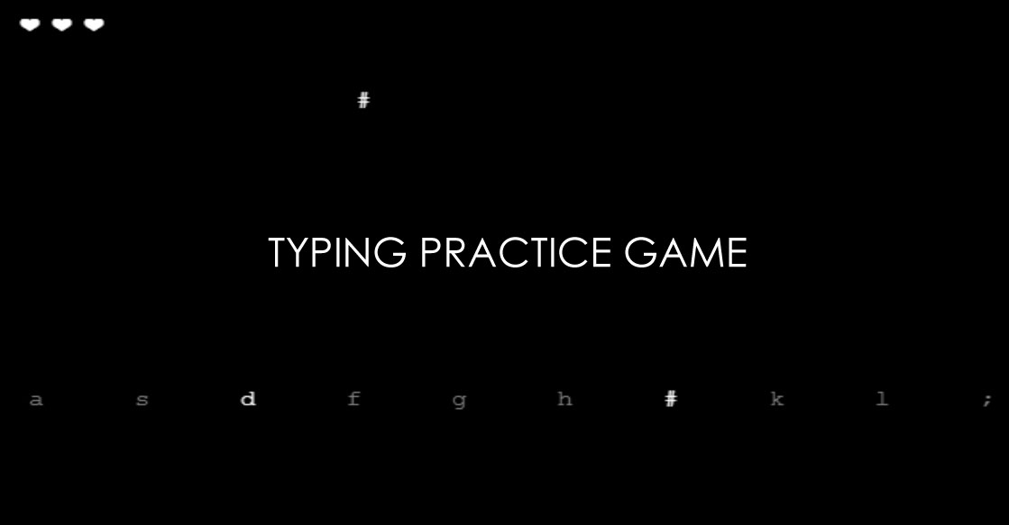 Typing practice game - learn typing while enjoy games