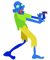A zombie character