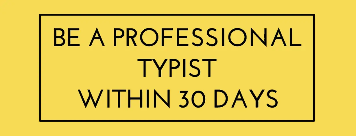 30 days typing lesson