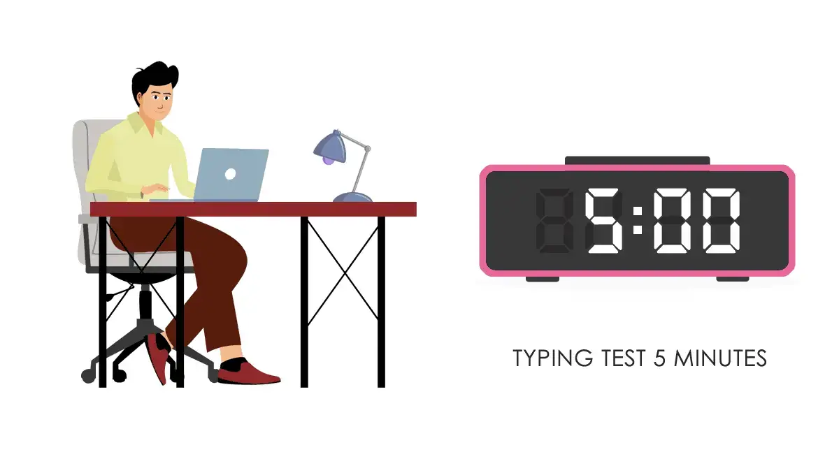 5 Minutes English typing test