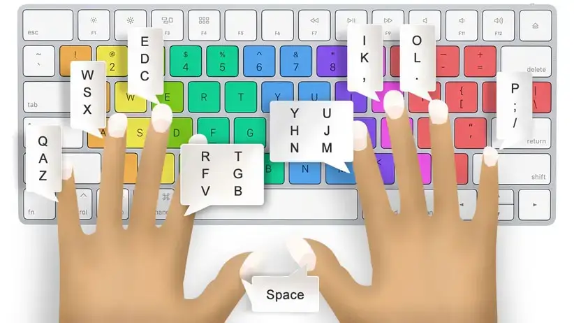 English typing test keyboard